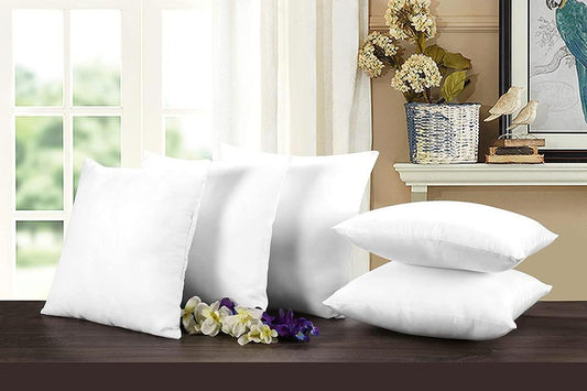 5 Pcs Polyester Plain Filled Cushion